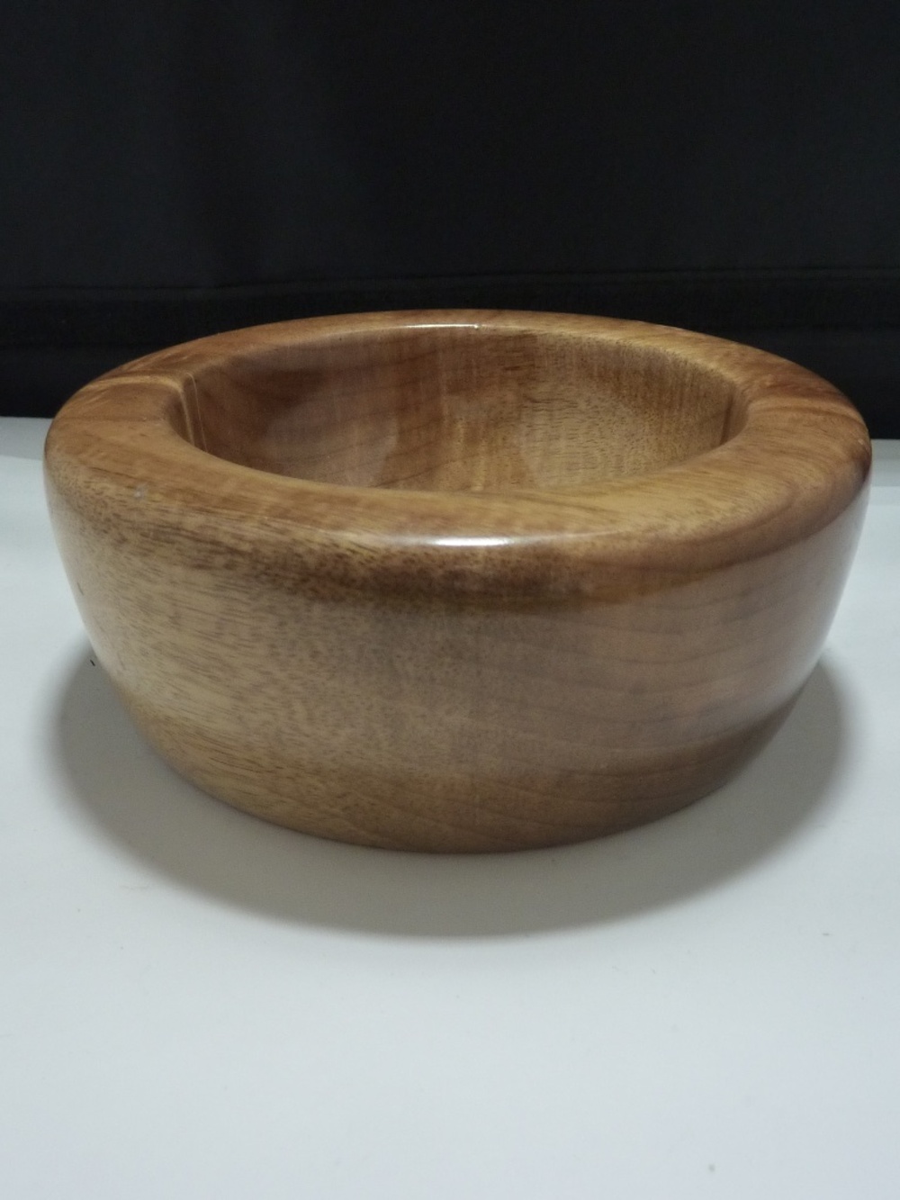 The Wooden Nickel Oregon Myrtlewood Shiny Glossy Trinket Dish Wood Bowl VINTAGE